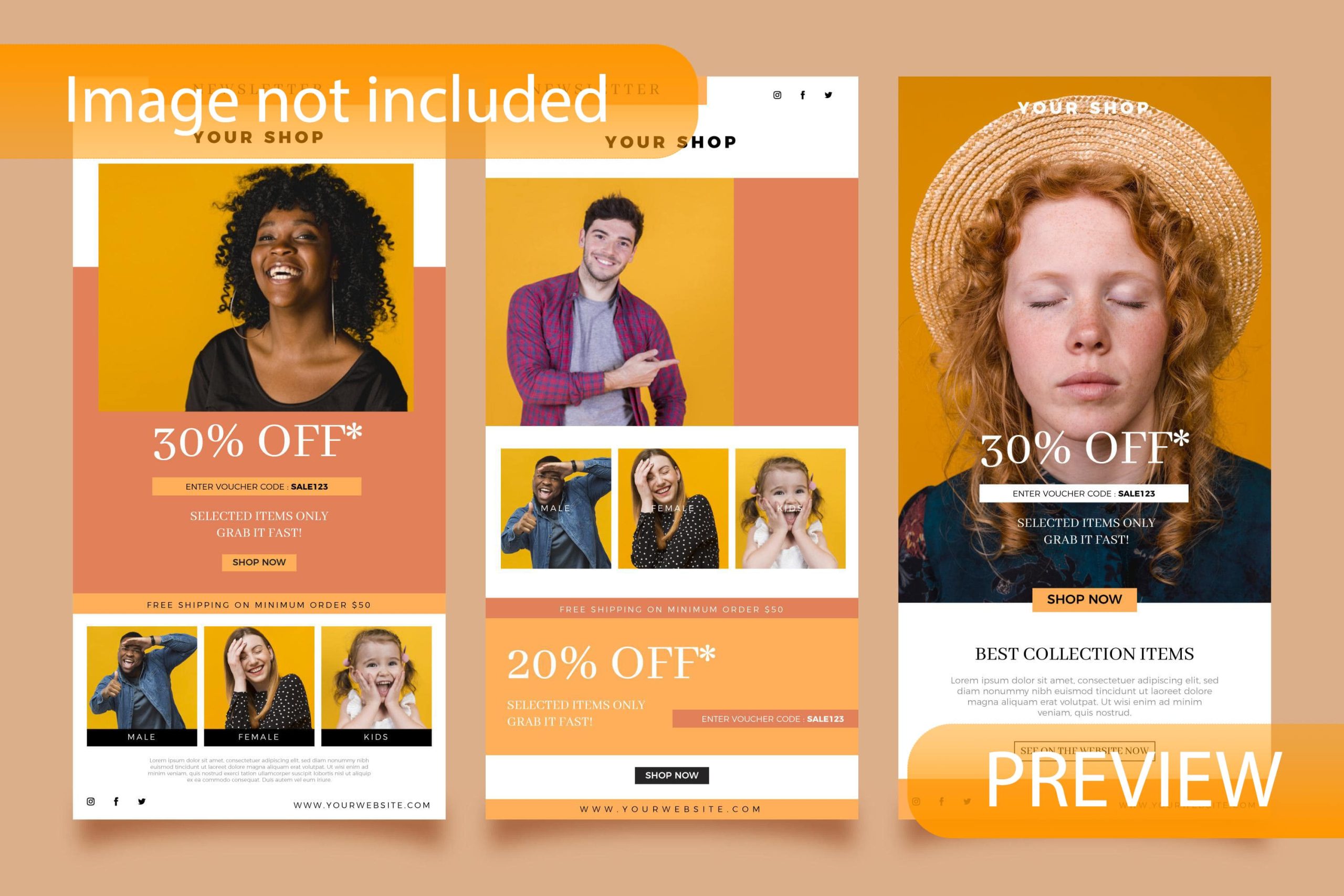SwiftShade Ecommerce Email Template